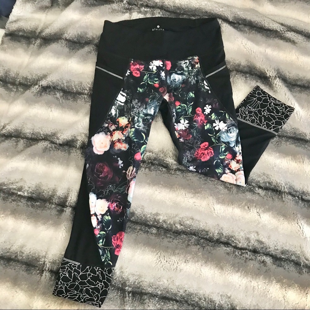 Athleta Floral Leggings